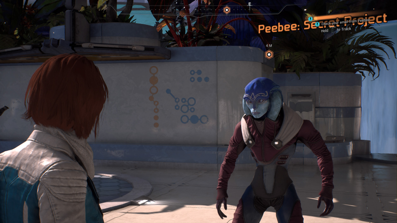 Meet the Angara, a new alien species that has the exact shape and posture of a Stretch Armstrong doll. (Screenshot: Mass Effect: Andromeda)